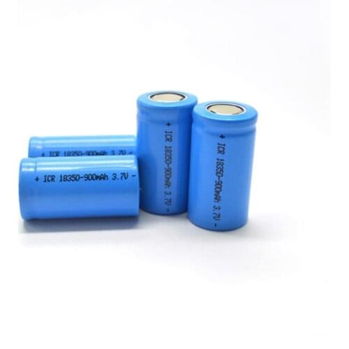 ICR 18350 850mah 3.7V Rechargeable 5C Discharge Battery Lithium Cells 18350 ICR Button top batteries for flashlight