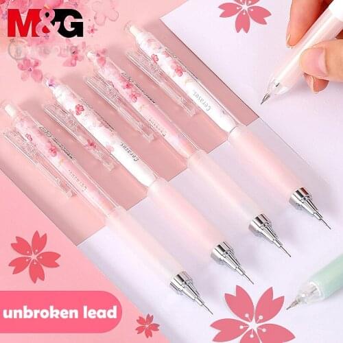 M&G Kawaii Rabbit Cherry Mechanical Pencil Cute Student Automatic Pen Clip For Kid School Office Supply stationery gift
