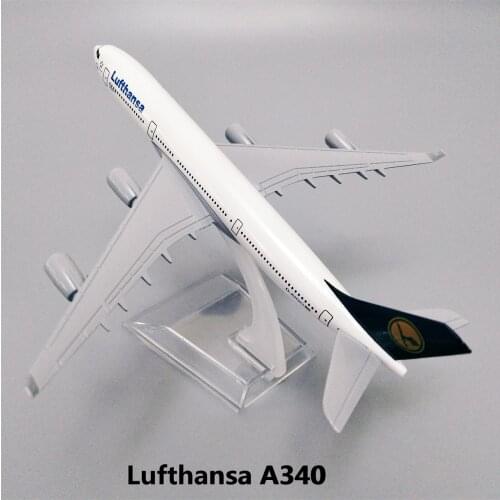 NEW Germany Lufthansa Airbus A340 Airlines 1:400 Scale Deicast Airplane Air Plane Model Alloy Metal HOT Toys CE Aircraft 16cm
