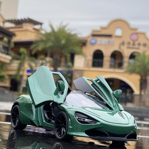 New 1:32 Scale Diecast Toy Cars Mclaren 720S Alloy Simulation Model Metal Vehicles For Childrens Birthday Gifts Boy Collection