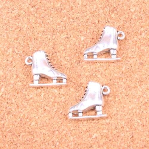 27 pcs Charms ski boots,Antique Making pendant fit,Vintage Tibetan Silver,jewelry DIY bracelet necklace 21*18*6mm