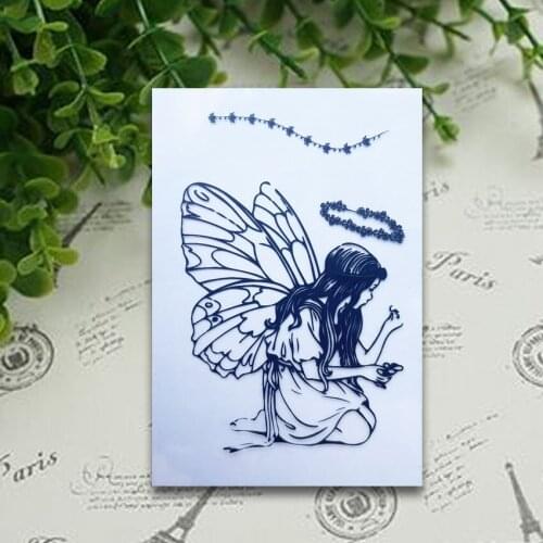 9*6 Fairy Garland Clear Stamps Transparent Silicone Stamp/Seal DIY Scrapbooking/Photo Album Christmas Halloween Sheets