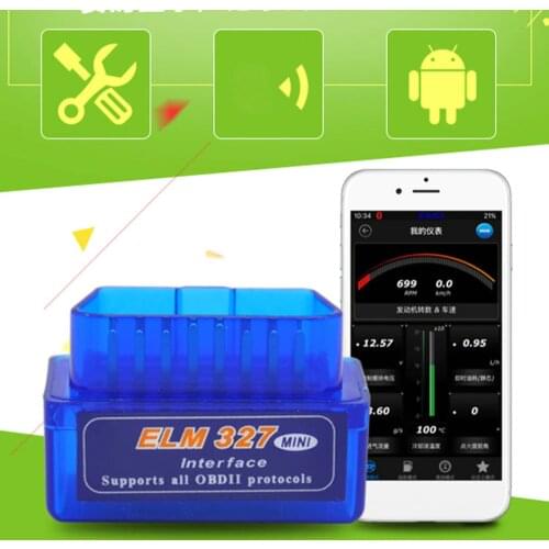 New OBD2 V2.1 Mini ELM327 OBD2 Blurtooth-compatible Auto Scanner for OBDII 2 Tester Diagnostic scan for Android Windows Symbian