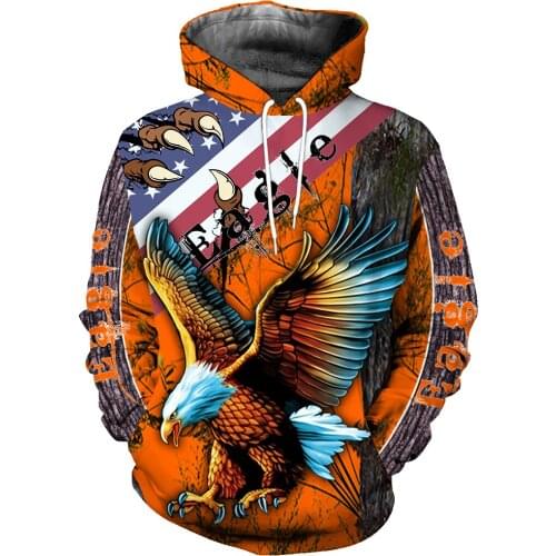 Eagle American 3D Printed Men Oversized 6XL hoodies Harajuku Hooded Sweatshirt Unisex Hoodie Sudadera Hombre