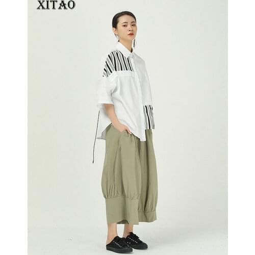 XITAO Women's Striped Shirts