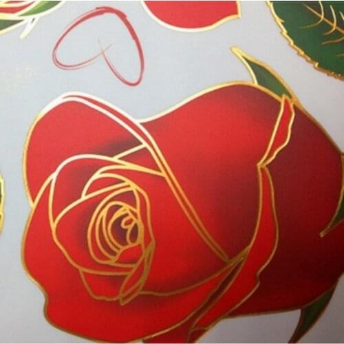 1PC 120x75cm Removable Red Rose "Life Is The Flower Which Love Is The Honey" Quote Wall Sticker Mural Decal Home Room Art Decor