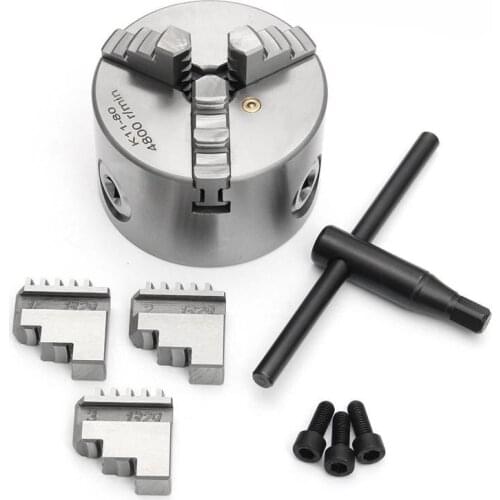 K11-80 3 jaw chuck for cnc machining center wood turning lathe chuck