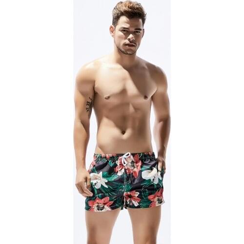 Mens Quick-Drying Beach Pants Summer Fashion Sports And Leisure Vacation Mens Shorts Mens Bath Home Pajamas Sports Shorts
