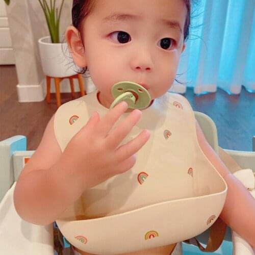 Baby Bibs Smock New Waterproof Infant Detachable Bib for Children Antifouling Food Grade Silicone Kids Bibs Boy and Girl Stuff