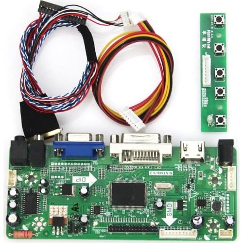 M.NT68676 LCD/LED Controller Driver Board For LP156WH4(TL)(A1)/(TL)(N1) (HDMI+VGA+DVI+Audio)1366*768