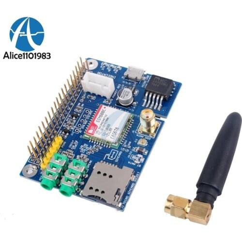 SIM800C Shield Development Board Module GPRS GSM 4 Frequency Available With Antenna For Raspberrp Pi RPI Replace SIM900
