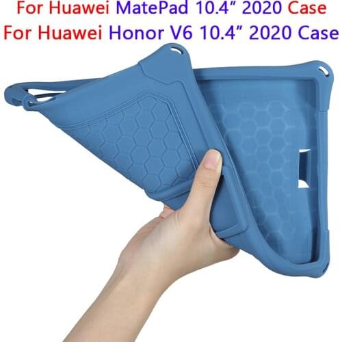 Soft Silicon Tablet Case For Huawei Honor Pad V6 10.4" 2020 Case Shockproof Stand Tablet Case For Huawei Matepad10.4" 2020 Cover
