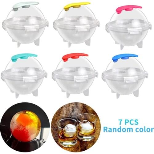New Round Ball Ice Cube Mold Cocktail DIY Plastic Ice Mould Whiskey Ice Tray for Bar Tool Kitchen Gadget Accessories