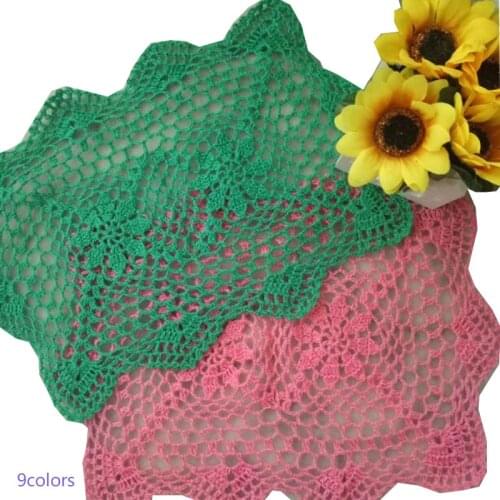 NEW Handmade cotton placemat cup drink coaster mug kitchen wedding table place mat cloth lace Crochet tea coffee doily dish pad