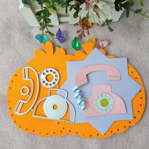 New Telephone cutting Die mould pattern scrapbook die embossing DIY handicraft paper card photo album metal