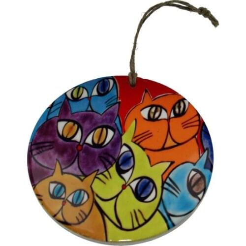 Authentic Tile Colorful Cats Children 'S Room Design wall Decoration wall graphics gráficos de parede настенная графика