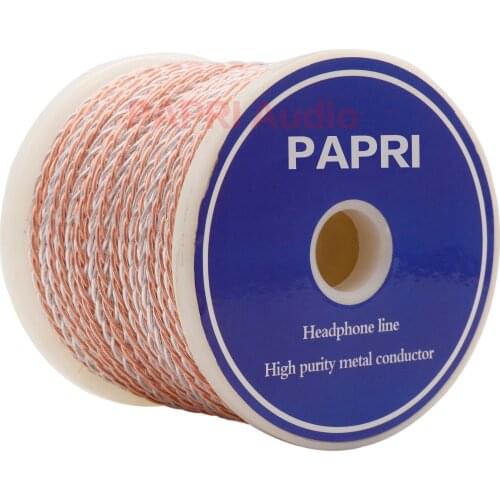 PAPRI DIY PR9401AC Upgrade Signal Line Cable OCC Silver Plated Wire Hifi Audio Line For Amplifer