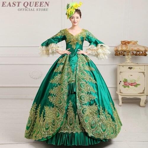 18th century dress mid modern medival renaissance festival cosplay costume dress gothic party princess gowns dresses FF1035
