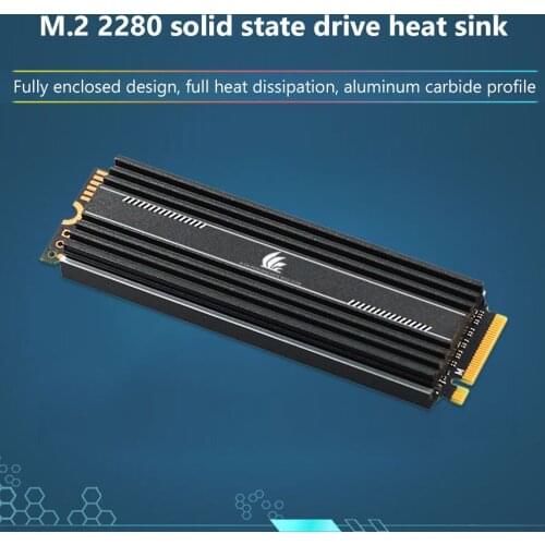 M.2 SSD Heatsink Cooler M2 2280 Solid State Hard Disk Aluminum Heat Sink Nano Solid State Thermal Conductive Sheet Cooling Base