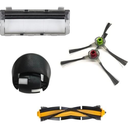 Robot Vacuum Cleaner Side Brushes Main Brush Cover Front Wheel for ecovacs Deebot DE55 Robotic Vacuum Cleaner Parts Accessories