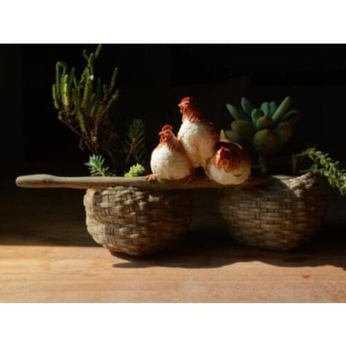 Modern resin decorative gift crafts American country chicken decoration creative home living room study animal props room office