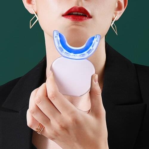 Led Blue Light Tooth Whitener Dental Whitening Usb U-shaped Cold Light Dental Instrument Smart Sonic Wireless Dental Instrument