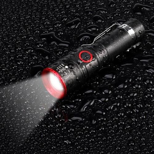 LED glare flashlight Waterproof T6 rechargeable led flashlight 8000 lm flashlight camping outside Outdoor Aluminum Light