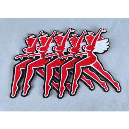 WW2 FLYING TIGER 3RD SQUADRON HELLS ANGELS AVG JACKET PATCH Embroidery BADGE (5PCS)