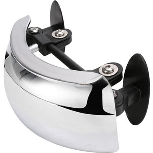 Rearview Mirror 180 Degree Anti-scratch Chrome Motorcycle Windscreen Mirror for Motorcycle Safety Auxiliary Rear View Mirror