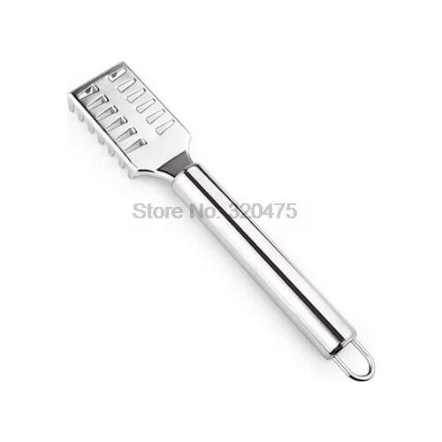 DHL 200pcs practical Stainless steel Practical Skin Fish shaver Cleaning Tool Brush Scales scraper Peeler Remover Kitchenware