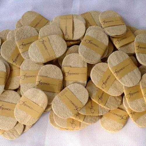 4pcs 100% Natural Loofah Cleaning Brush Home Kitchen Bowl Plate Scourer Massage Sponge Household Cleaning Supplies