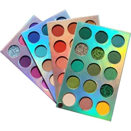 4 In 1 Color Board Eyeshadow Palette 60 Colors Neon Yellow Eye Makeup Pigment Matte Glitter Highlighter Cosmetic Powder Тени