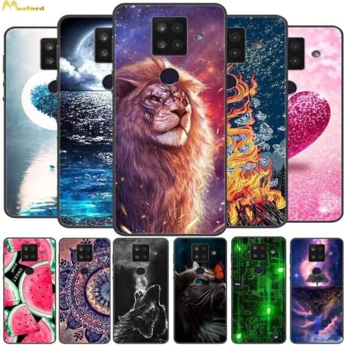 For Sharp Aquos Sense 4 Plus Case Cute Girl Silicone Soft Phone Cover For Sharp Aquos R2 Compact Case Aquos V Black TPU Bumper