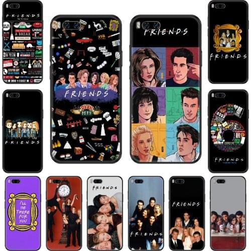TV Friends Phone case For Xiaomi Mi 6 8 9 A1 2 3 Mix3 Mix2 Mix2S X T Lite Pro black tpu cover trend coque silicone shell art