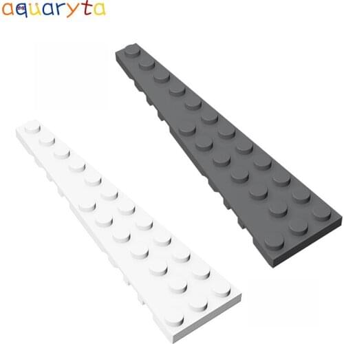 Aquaryta 10pcs Plate Wedge 3x12(Right or Left)Building Blocks Part Moc Compatible 47397 or 47398 DIY Education Toys for Teens