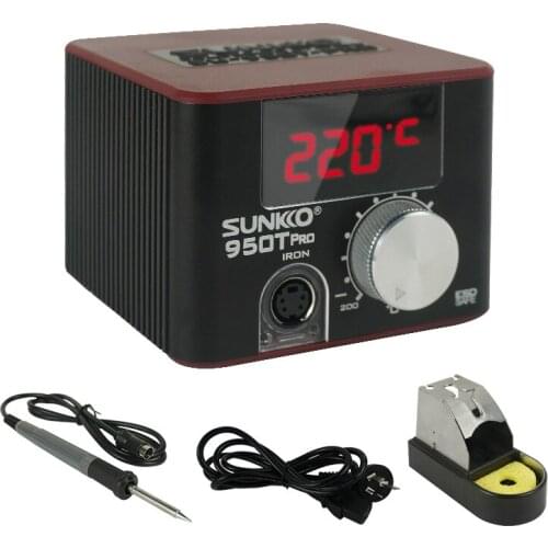 220V 950T Pro 75W Mini Electric Soldering Iron Station Adjustable Temperature Portable Anti Static T12 Welding Repair Stations