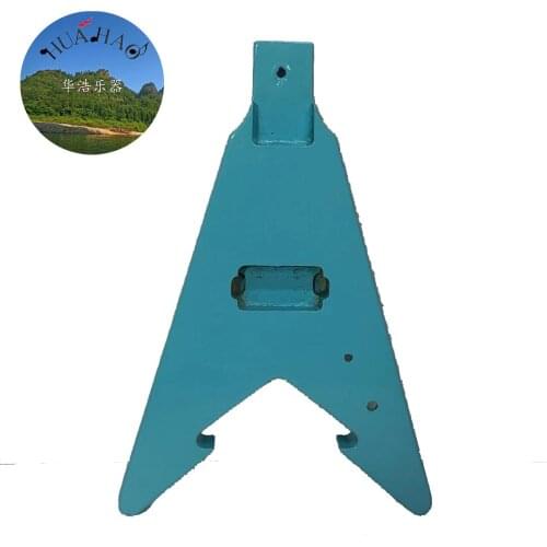 Corps de guitare électrique type V adopte une paulownia en bois semi-finis, haute qualité