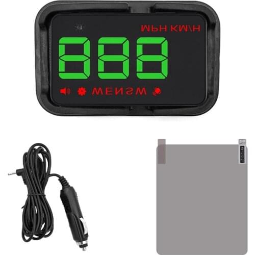 GPS Speedometer 3.5" Speed Odometer Mileage HUD Display Digital Speed Alarm MPH KMH Altitude Display Projector 3.5
