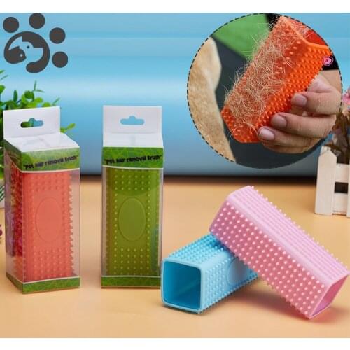 Dog Combs Grooming Cat Hair Rubber Brush for All Pets Outdoor Carry On Brush Falling Hair Removal Combs Pet Products GR0051