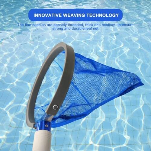 Swimming Pool Leaf Net Cleaning Tools Heavy Duty Pool Leaf Rake Fine Mesh Frame Net For Swimming Pool Accessories