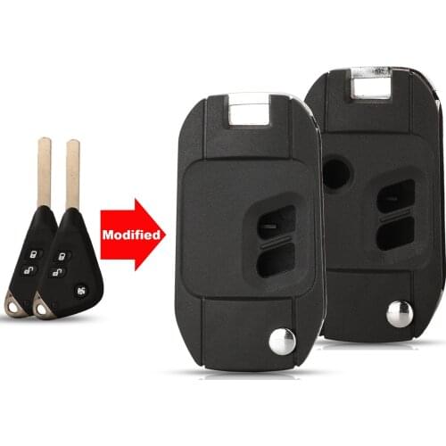 Jingyuqin Replacement Shell Modified Folding Remote Key Case Fob 2/3 Buttons For Subaru Legacy Forester Outback Impreza