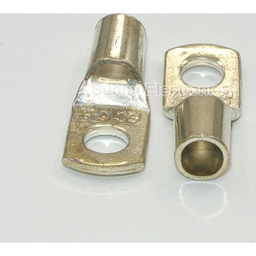 20pcs/Lot 5 AWG 1/4" TINNED COPPER LUG BATTERY CABLE CONNECTOR TERMINAL SC16-6
