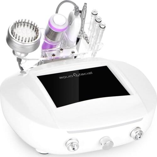 Multifunction 5 In 1 Microdermabrasion Blackhead Pore Cleaner Ultrasonic Therapy Skin Scrubber Dirty Removal Machine