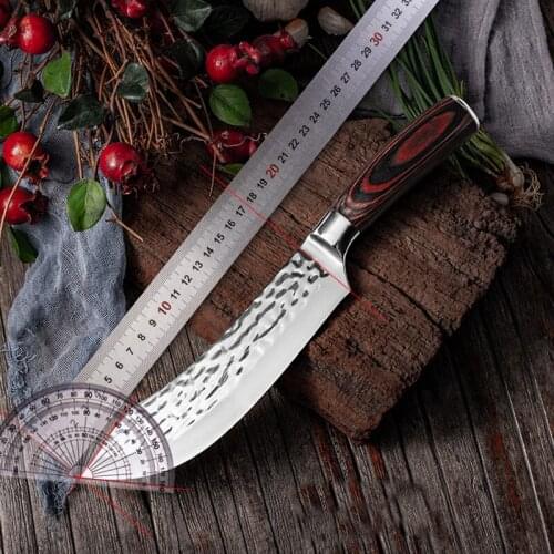 Handmade Stainless Steel Kitchen Boning Knife Fishing Knife Meat Cleaver Outdoor Cooking Cutter Butcher knife Kitchen Tools