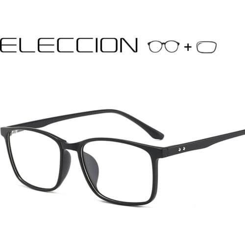 ELECCION TR90 Prescription Glasses Men Women 2019 New Square Eyewear Myopia Eyeglasses Women Optical Frames With eye Lenses
