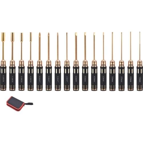 Rust-free Flat Head Hexagon Screw Drivers Wrench Tool Kit Used for Disassemble Hex Screw in Helicoptor RC Boat Drone