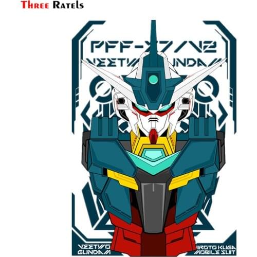 Three Ratels FC465 Gundam Veetwo cartoon 3D Stickers for car anime motorcycle decal