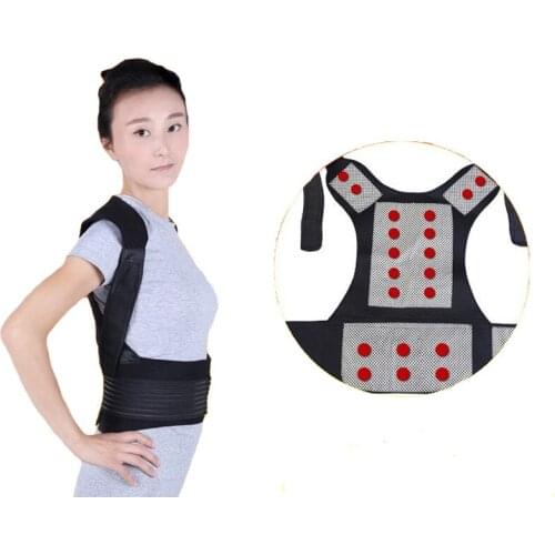 Tourmaline Vest Self-heating Brace Support Belt Posture Corrector Spine Back Shoulder Lumbar Pain Relief Men And Women Sitting