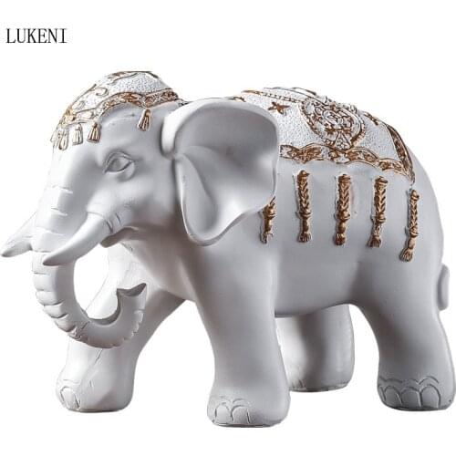 European-style Lovers Elephant Resin Crafts European-style Decorations Living Room TV Cabinet Porch Wine Cabinet Decorations