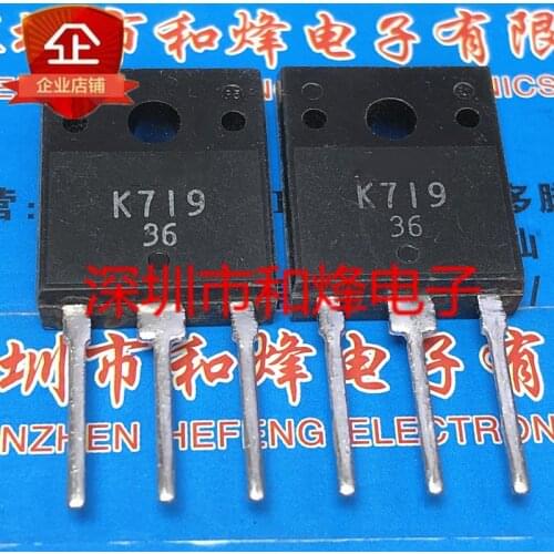 10PCS K719 2SK719 TO-3PF 900V 5A 100% New&original